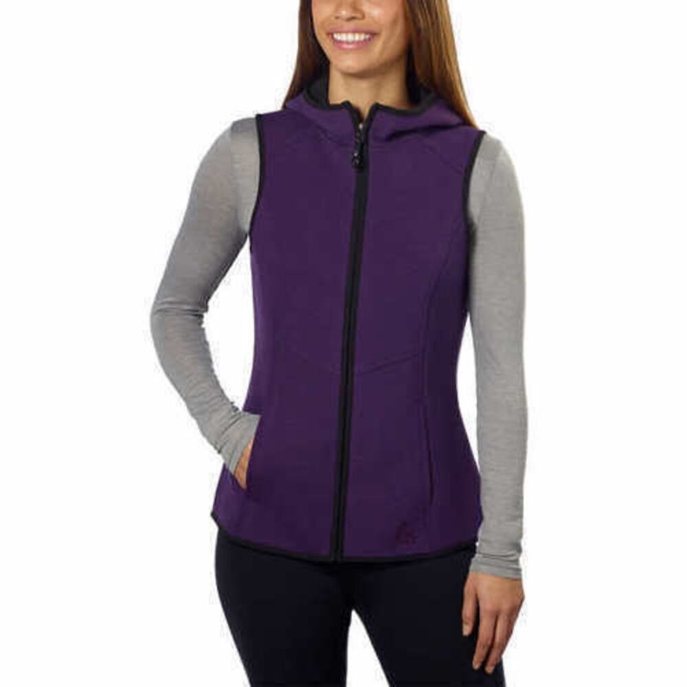 Gerry Womens Lightweight Knit Full Zip Hooded Vest